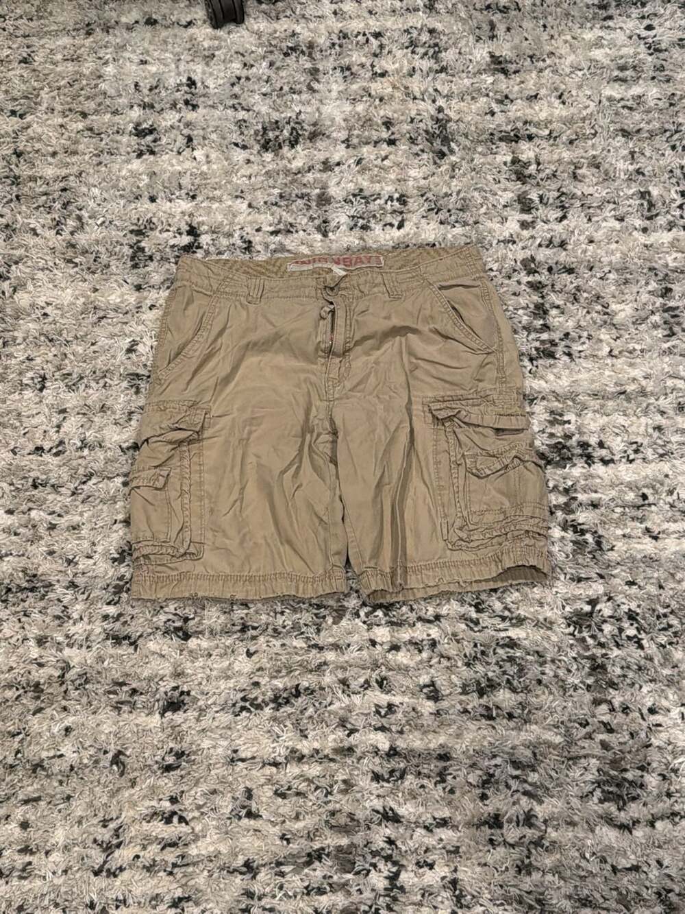 Unionbay Men's Beige Cotton Cargo Shorts Size 34